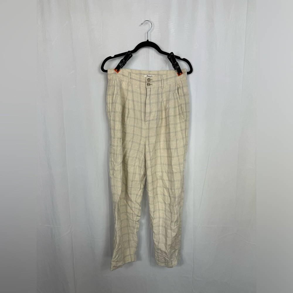 Madewell checkered summer trousers